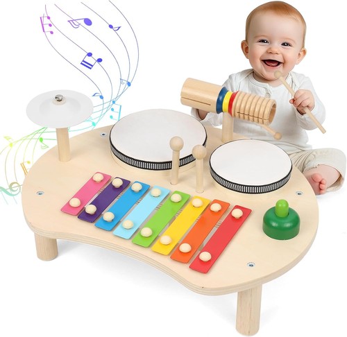 Kinder schlagzeug set holz - kinder,