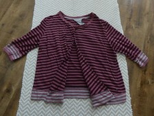 Cecil Weste, Jacke in mehrfarbig rot/lila gemustert, Gr. M, 3/4 Armlänge