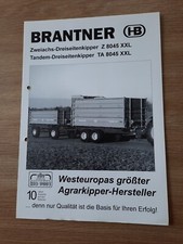 Brantner HB Prospekt Zweiachs Dreiseitenkipper Z8045 XXL Tandem TA 8045 XXL