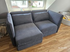 Vallentuna Ikea Schlafsofa Gästebett + Sitzelement, anthrazit, grau, cord