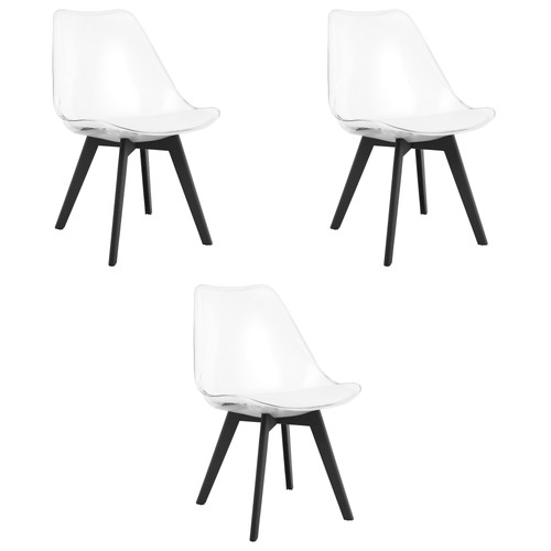 3er set stuhl mark transparent - 3er-set,