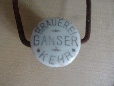Brauerei Ganser - Kehr bei Erding - Bügelverschluss Porzellan