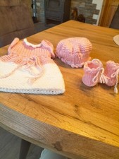 Puppen Kleidung  gestrickt   Kleidchen 25cm lang