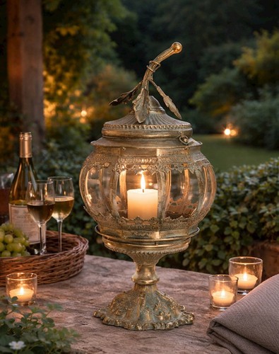 Tischlampe laterne kürbis - tischlampe,