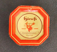 Blechdose -  Hirsch - rot/gelb - "Stahlstecknadeln" -  50g  - Nr. 5