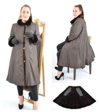 A4992 SEIDEN MANTEL MIT NERZ