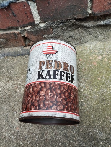 Alte blechdose pedro - alte, kaffee"