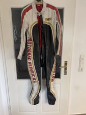 Vintage Leder Motorrad 1-Teiler von FLM für Motorrad Heinrichs 80er Jahre