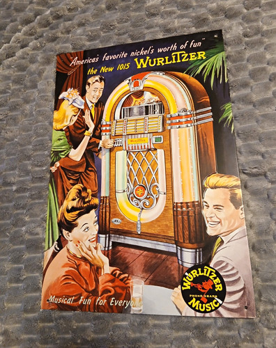 Wurlitzer werbeplakat jukebox - wurlitzer,