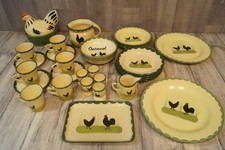 Zeller Keramik Fayencerie Hahn und Henne verschiedene Teile zur Auswahl