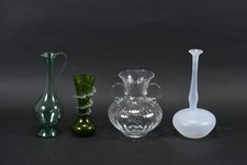 C25G41- 4x Kunstglas Vase mundgeblasen ua Israel