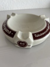Vintage Porzellan Fischer & Co Aschenbecher  Tabakwaren 40 Jahre 1923-1963 Jahr