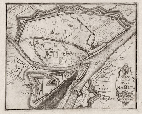 Belgien namur plan - belgien, original