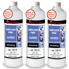 Abflussfrei EXTREM-WIRKUNG   Rohrfrei Rohrreiniger 3x1 LITER