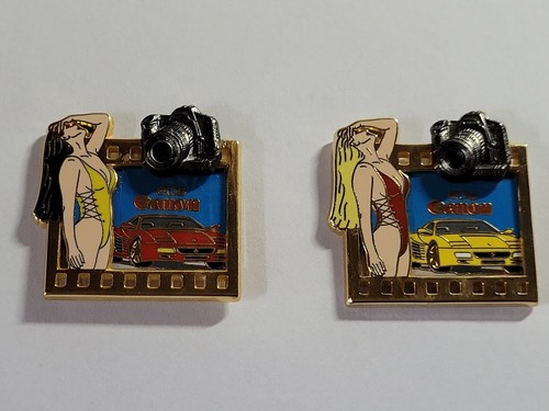 Pins ferrari rot und - und, gelb