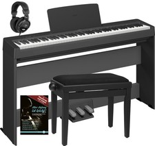 Yamaha P-145BT Digital Piano 88 Tasten Set Kopfhörer Schule Bank Ständer Pedale