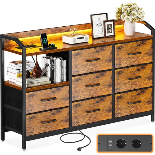 Kommode mit led usb - und, 2