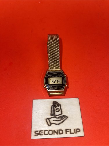 Casio ladies gold mesh digital - casio,