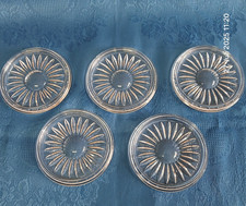 5 Stück  Glas Untersetzer Kristall , Motiv " Europa " von Nachtmann