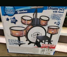 Kinderschlagzeug Set mit 5 Trommel und Hocker, Ab 5 Jahren