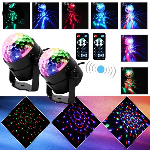 2stk led discokugel rgb - 2stk,