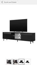 TV Lowboard Schwarz - 140cm
