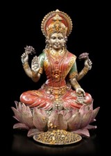 Lakshmi Figur auf Lotusblüte
