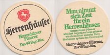 Herrenhäuser Pilsener, Hannover - alter Bierdeckel "Das 90-Tage-Bier"