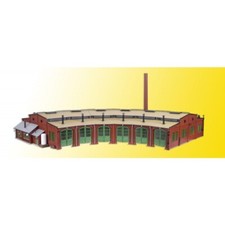 Vollmer 45758 - H0 Ringlokschuppen mit Türschließvorrichtung,  Bausatz Neuware