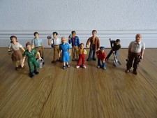 SCHLEICH Konvolut Menschen Familie Vater Mutter Kinder Arbeiter Figuren LGB Bahn