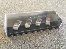 MERCEDES-BENZ 4-er SET ROADSTER 280SL/190SL, (CARARAMA (1:72 silber in Vitrine)
