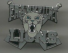 Eishockey Pin  FRANKFURT LIONS mit SCHLÄGER  282     DEL NHL