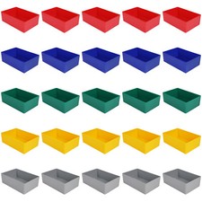 25 St. Schubladen-Einsatzkästen / Sortierboxen  E54/4, 160x106x54 mm (LxBxH)