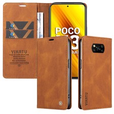 Handyhülle Für Xiaomi POCO X3 Magnet Flip Cover Tasche Wallet Etui Schutz Case