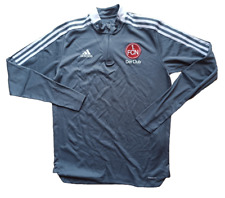 Adidas 1. FC Nürnberg Zip Sweatshirt Training Top grau Club Sz. L