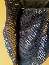 Betty Barclay gestrickt Pullover Weste schwarz mit Glitzer Pailletten 70%Angora