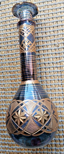 Kobaltblaue vase mit gewelltem - kobaltblaue,