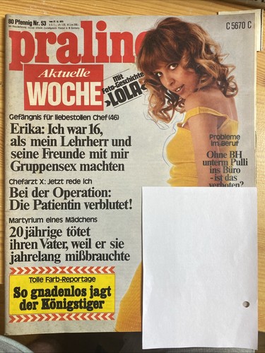 Praline zeitschrift 1973 53 - zeitschrift, nr.53