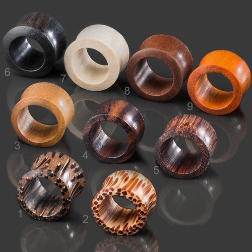 30mm flesh tunnel - tunnel, holz