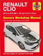 Haynes Handbuch Renault Clio 4 2013-18 Reparaturanleitung/Reparatur-Buch/Wartung