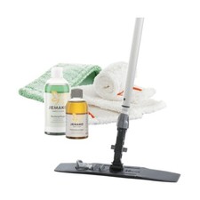 Jemako® Boden-Set, anthrazit, Bodenwischgerät, Teleskopstiel