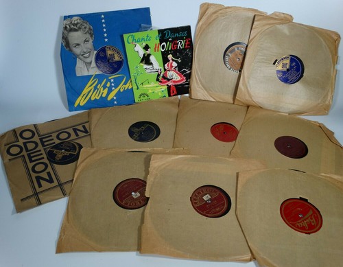 11x schellack platte sammlung - schellack,