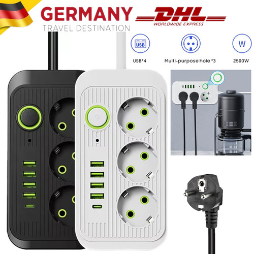 Steckdosenleiste fach usb - 4,
