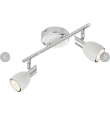 Briloner Deckenstrahler Chrom Led 2Flg Weiß Schwenkbar 