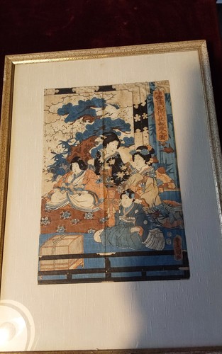 Japanischer farbholzschnitt - japanischer,