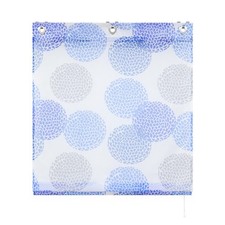 Raffrollo mit Ösen Kugeldruck Raffgardine Küche Gardine Voile Modern ohne Bohren