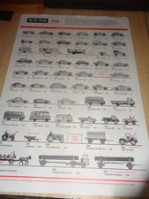 Wiking Katalog 6 Seiten von 1978 (alt) prima erhalten!