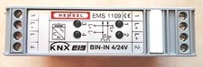 Hensel, EMS 1109, EIB/KNX, Binäreingang BIN-IN 4-fach, Status-LED, AC/DC 24V,OVP