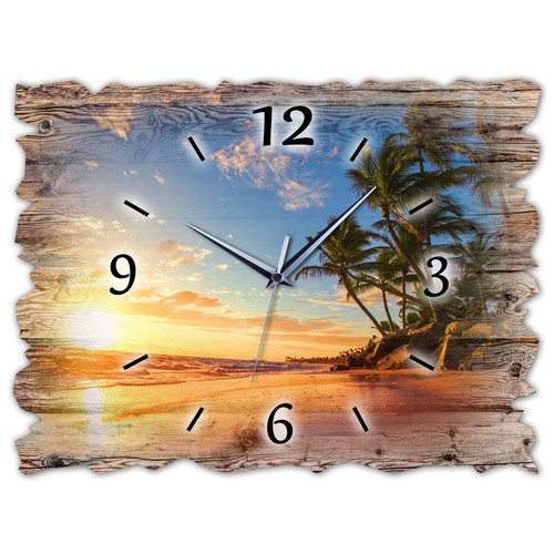 Holz wanduhr leise - holz,