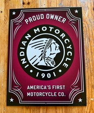 Original blechschild indian - original,